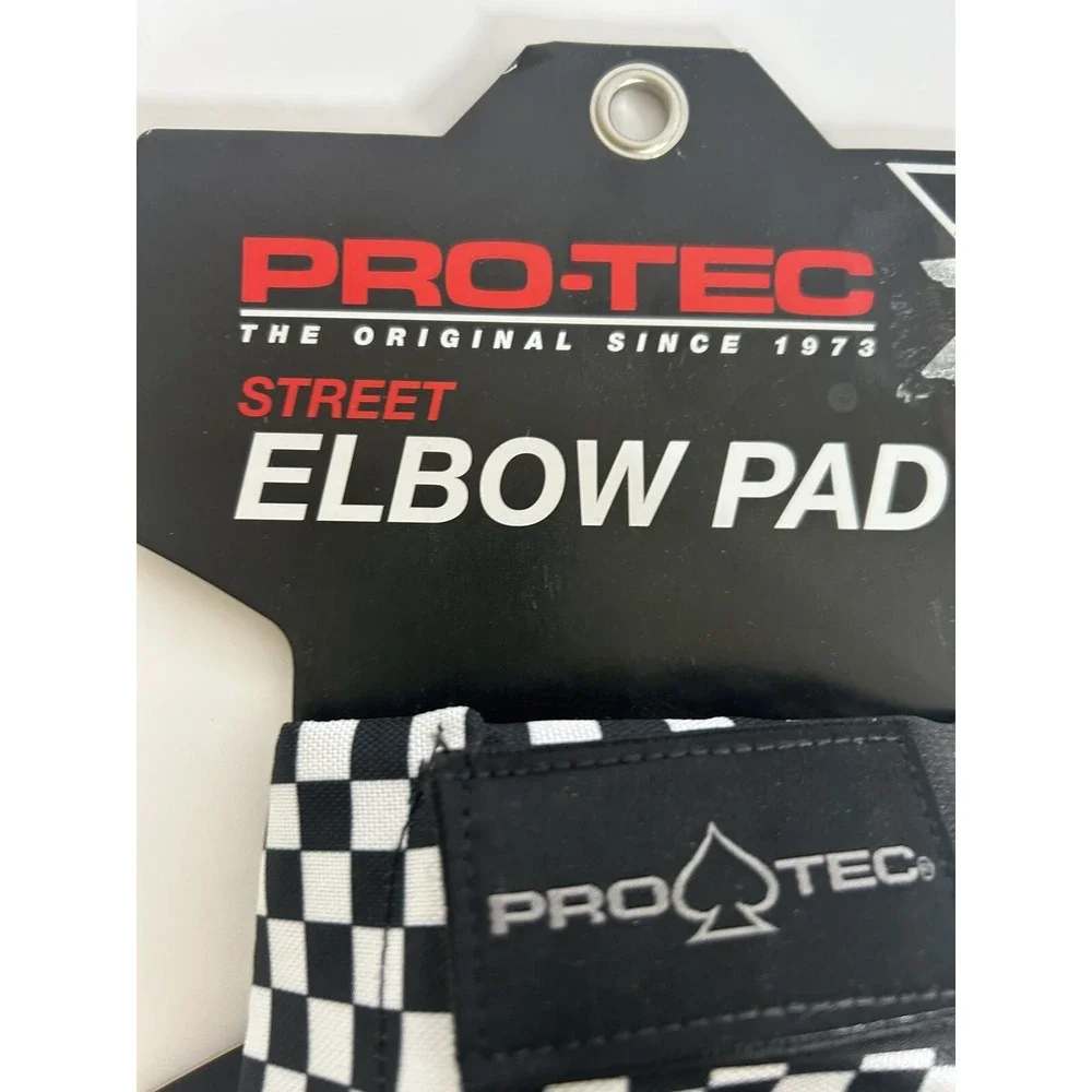 Pro-Tec Elbow Pads Size Small Black White Checkered Skateboard Bike Protec